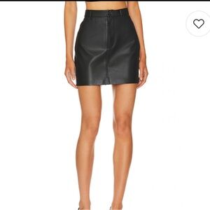 Susana Monaco Faux Leather Mini Skirt